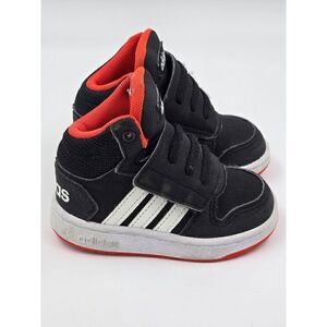 adidas Kids Black and Red Sneakers